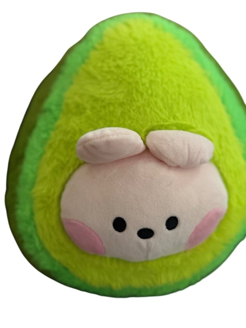 BT21 Shooky & Cooky Double Sided Avocado-Shaped Plush Toy With Reversible Faces - Picture 3 of 8